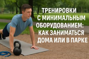 Тренировки с минимальным оборудованием как заниматься дома или в парке